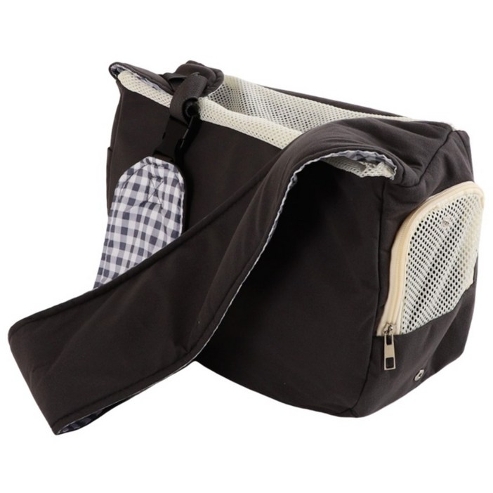 도그팜 강아지 포대기 이동가방 숄더백 고양이 슬링백, 1개, 그레이