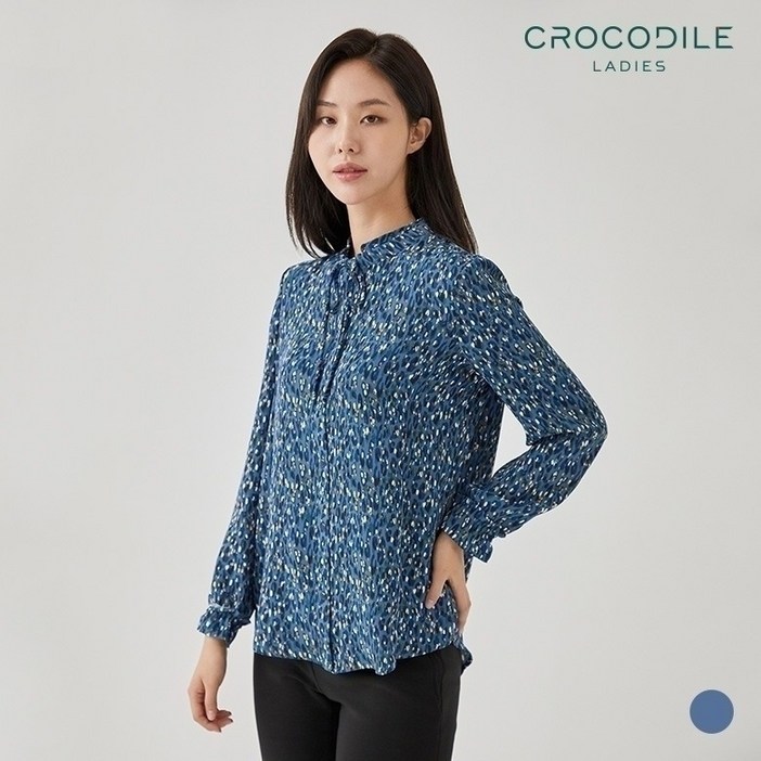 레오파드리본넥블라우스CL0WBL101 레오파드리본넥블라우스CL0WBL101