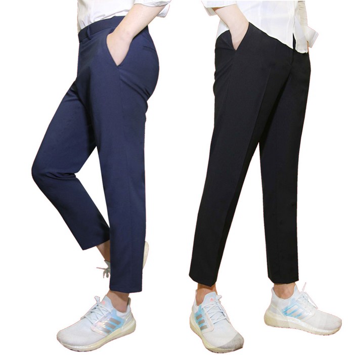 남성용 여름용 9부 슬랙스 스판바지 정장바지 남성 빅사이즈 바지