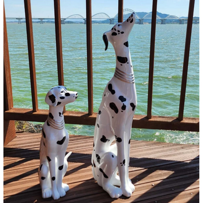 대형67cm,중형43cm 달마시안 장식인형 택일 현관 거실 인테리어 소품