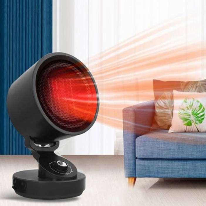 독일 아토만 온풍기 미니 PTC 전기 히터 가정용 사무실용 욕실용 서큘레이터 형, ATOTSI2000, 블랙