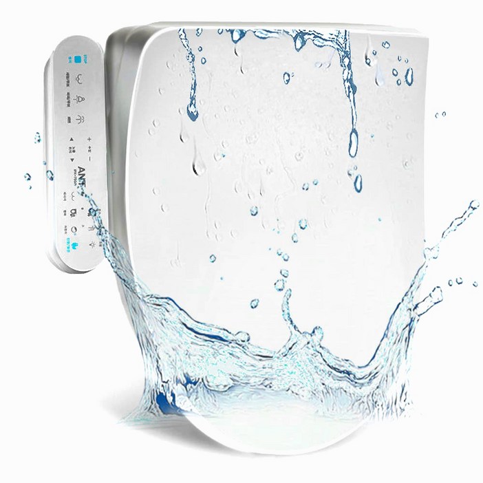 [완판신화-3차매진임박] 앤트 비데 최신형 IPX8 방수 풀터치 직수 안심세척 LED조명 필터필요없는 IPX750