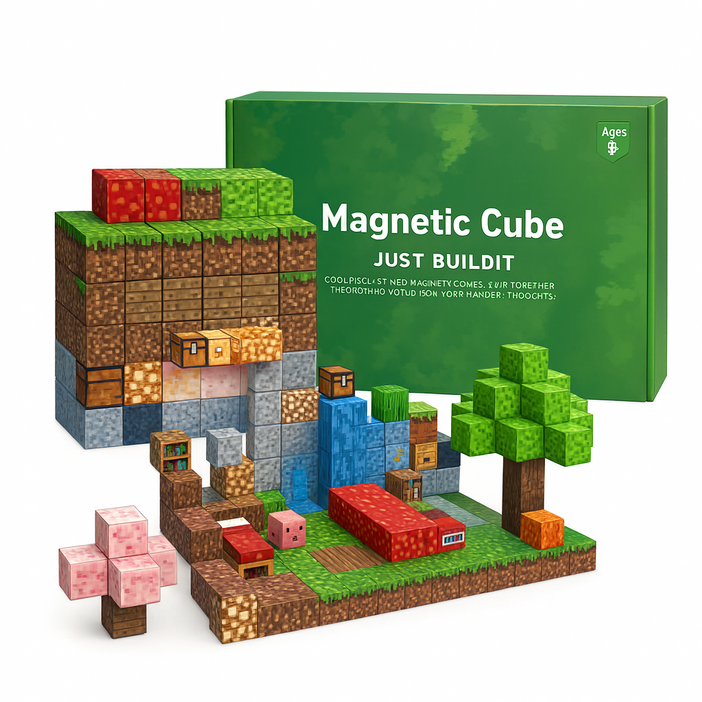 마크 대용량 500 마그네틱 자석 랜덤 블럭 픽셀 자석 초등남아 장난감