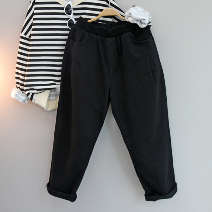 달콩 여성 아미고면스판배기팬츠(기모)