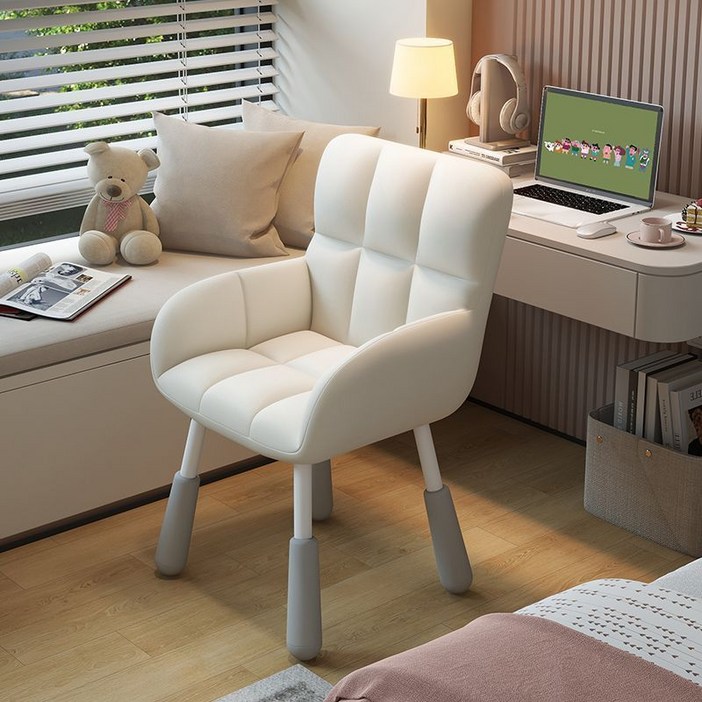 인테리어의자 화장대의자 가정용 화장 의자 침실 등받이의자 컴퓨터 화장대 사무용 메이크업 의자