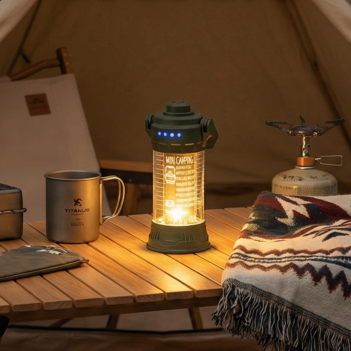 Fowod 캠핑랜턴 LED 캠핑조명 무드등 야외조명 충전식 손전등 캠핑등 휴대용 미니