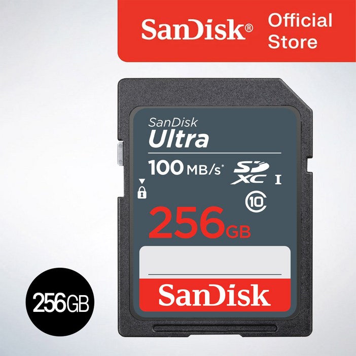 샌디스크코리아 공식인증정품    SD메모리카드 SDXC ULTRA 울트라  DUNR 256GB