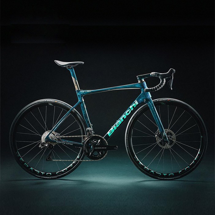 2025 비앙키 140주년 스페셜리시마 RC 듀라에이스 DI2 24단 로드자전거, JJ다크 체레스터카본 UD 유광, 1개