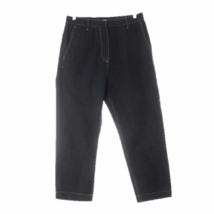 4380 스튜디오톰보이 블랙 린넨혼방 스티치데님라이크팬츠 6792