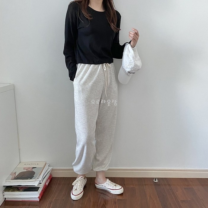 여성 조거팬츠 봄 가을 밴딩 트레이닝 데일리바지