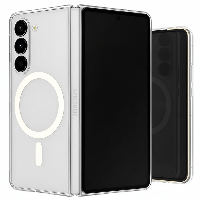 My Gallery 정품 맥세이프 투명 케이스, 아이폰 갤럭시 슬림핏 변색방지 2배자력