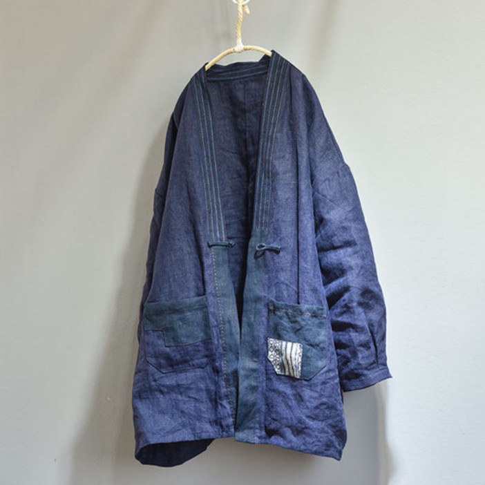 하마마스 봄 가을 매듭단추 린넨자켓 린넨가디건 남성 공용 40 50대여성의류 미시옷 엄마옷