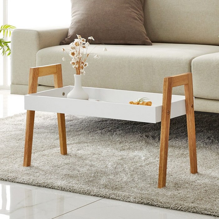 고무나무 원목 거실테이블 좌식 소파테이블