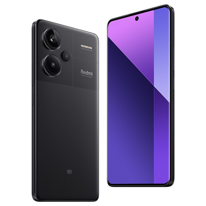 샤오미 레드미 노트13 프로 플러스 5G 글로벌 버전 Xiaomi Redmi Note 13 Pro Plus 200MP OIS 카메라 1.5K 120Hz AMOLED 120W, 블랙, 256GB