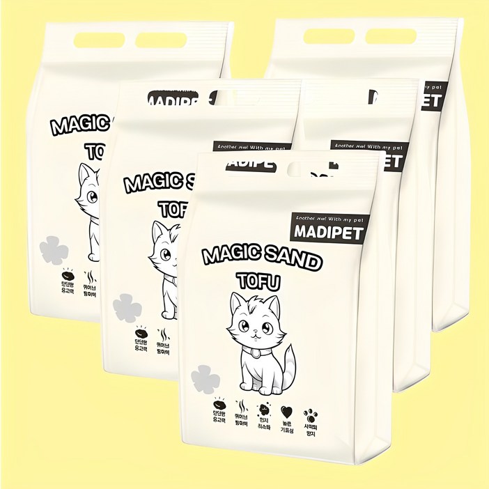 메디펫 매직 고양이 두부모래, 10L, 5팩