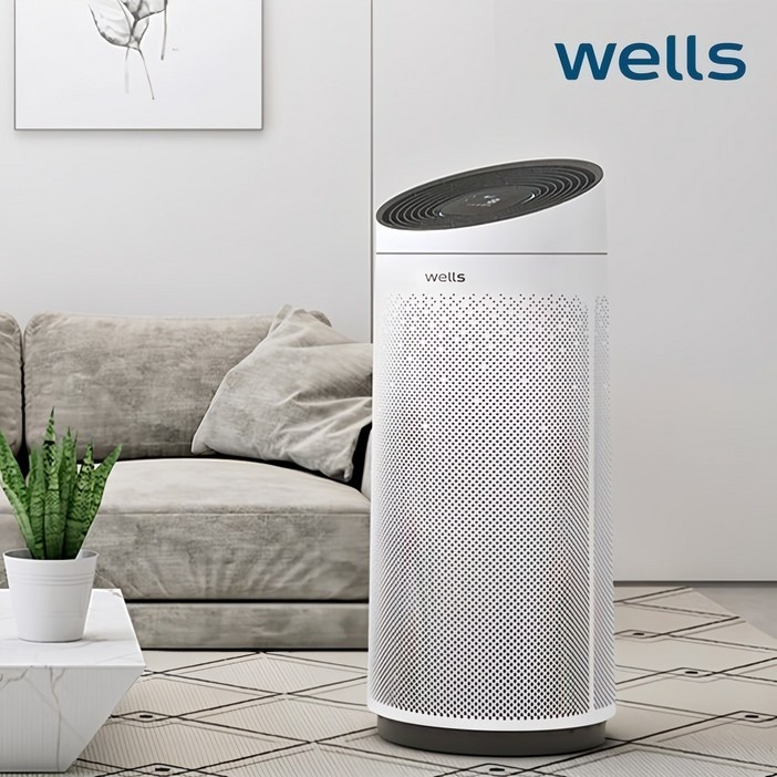 웰스 올라운드 순환청정 34평 스텐드형 토네이도 공기청정기, ANS734CWA