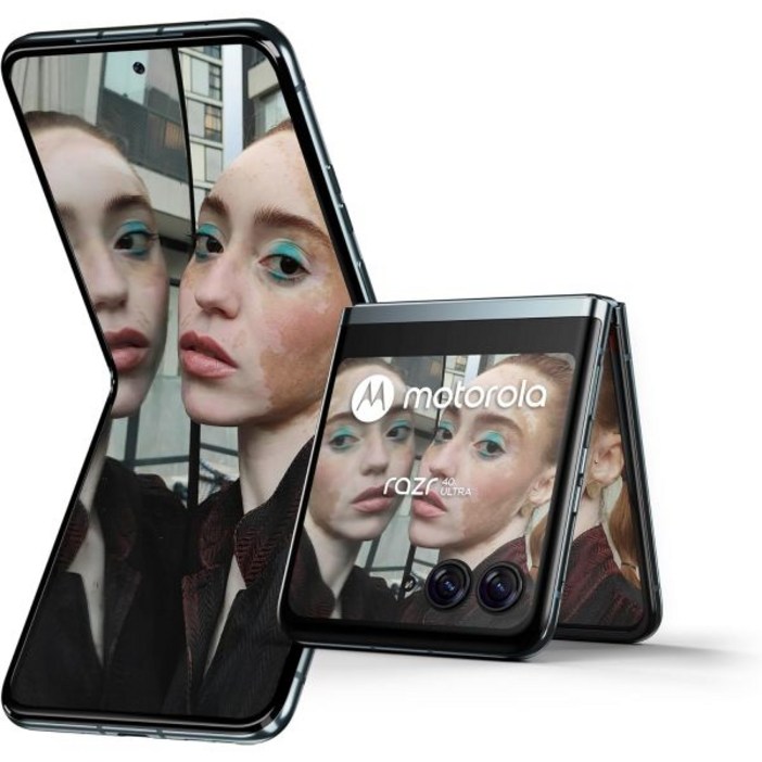 모토로라 스마트폰 핸드폰 레이저 40 울트라 5G 256GB 스토리지 8GB RAM - 6.9 /3.6 FHD 디스플레이 듀얼 SIM 나노 eSIM 잠금 해제된 안드로이드 13