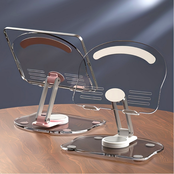 휴대용 360도 회전 접이식 아크릴 태블릿 스탠드 거치대