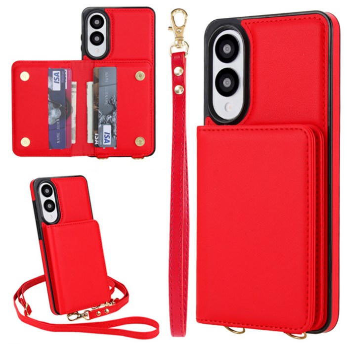 오엔이 투스트랩 카드 포켓 휴대폰 케이스