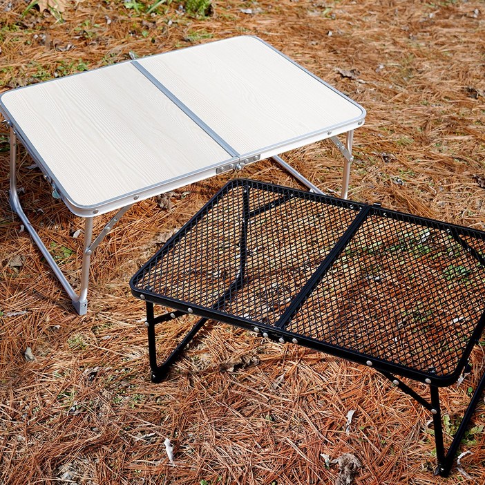 스피엘 캠핑 접이식 미니 테이블 경량 사이드 좌식 테이블, 심플블랙가방