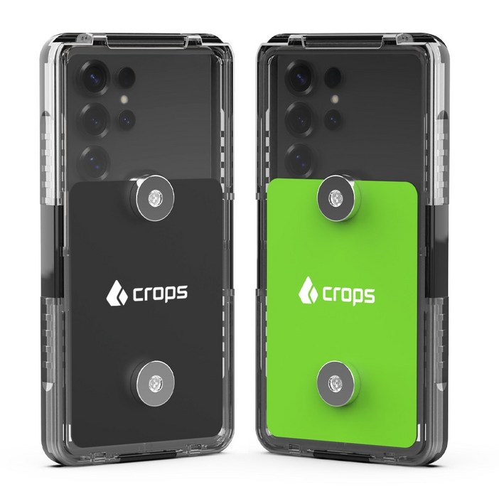 크롭스 오토바이 방수케이스 자석 핸드폰 충전 C타입 배달용