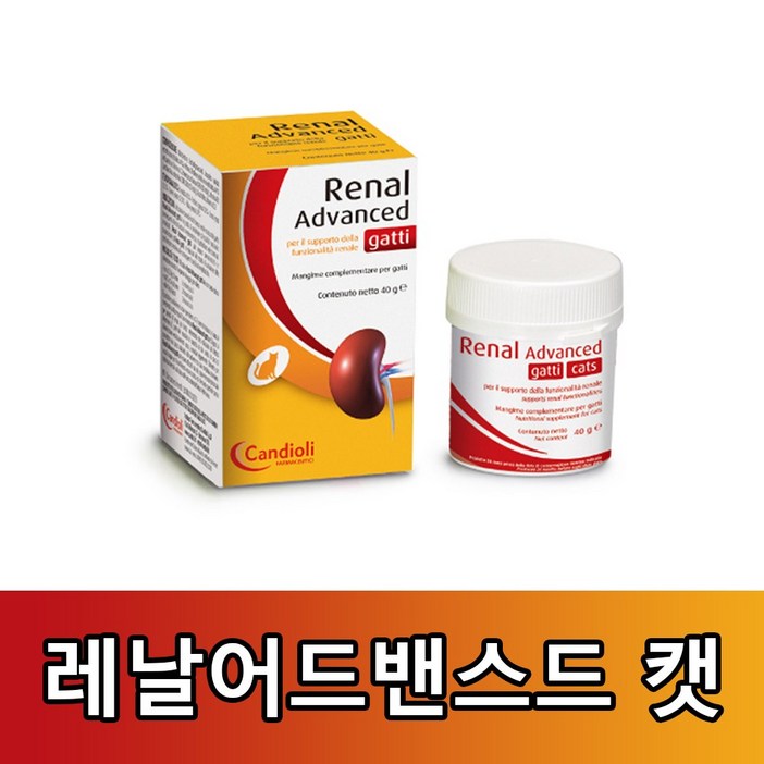 레날 어드밴스드캣 고양이 신장질환보조제 40g