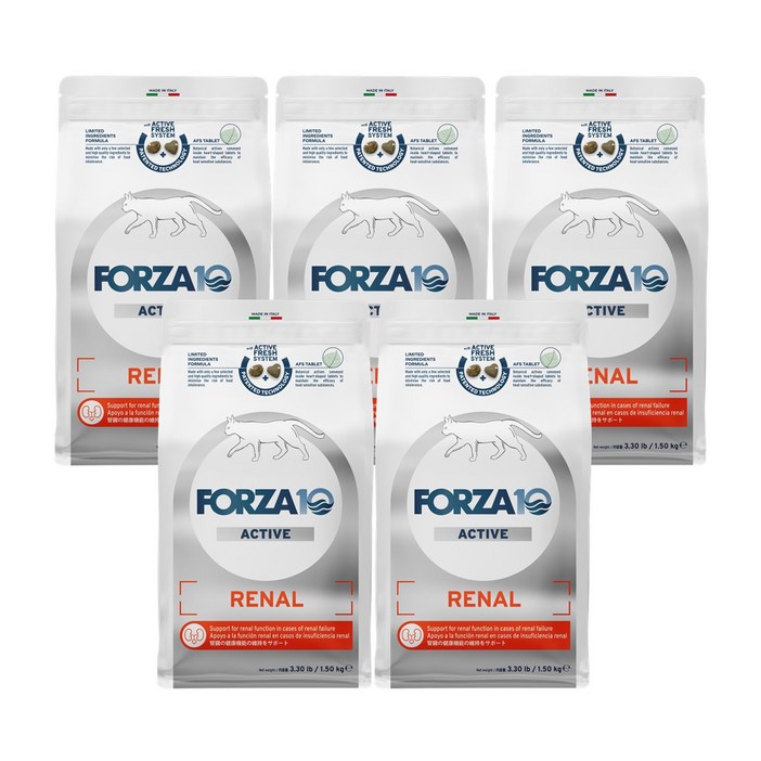 포르자10 액티브 캣 레날, 5개, 1.5kg, 신장