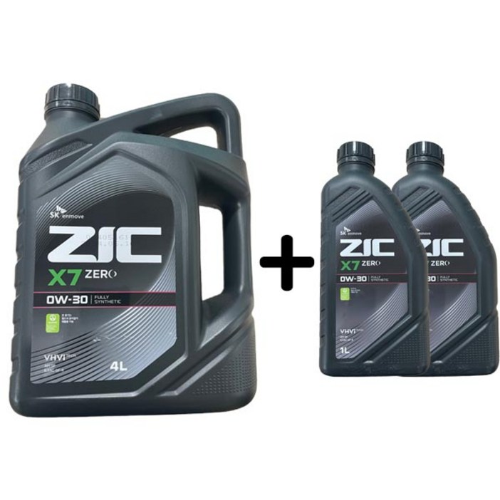 ZIC X7 ZERO 0W30 4L 1개  1L 2개 가솔린