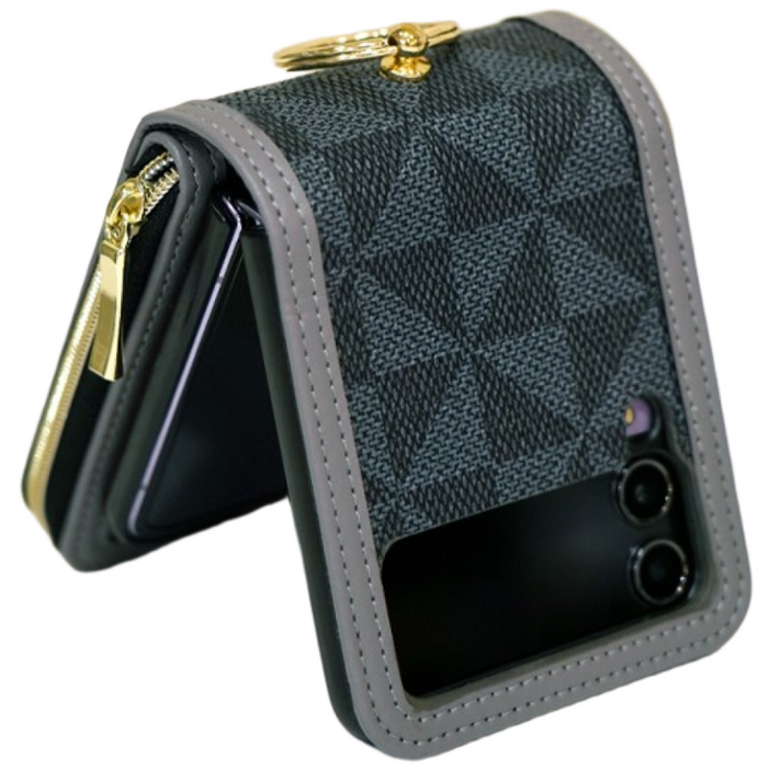 루에다 갤럭시 Z플립7 Z플립6 Z플립5 Z플립4 Z플립3 지퍼 지갑형 링 다이어리 케이스