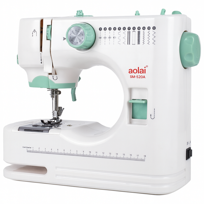 이지루프 간편한 공업용 재봉틀 가정용 휴대용 멀티 미니 미싱기 두꺼운 오버록 미싱, 재봉틀 선물세트노루발 13종 확장대 포함