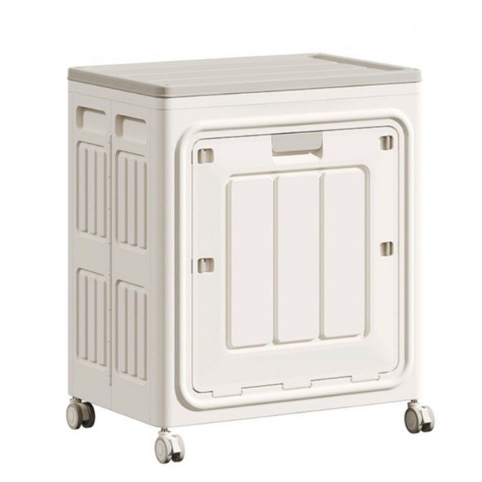 [스마트박스]접이식 수납장 옷정리 이불 정리 140L 대용량 원룸 필수템 공간 절약 디자인 360도 회전 바퀴 이동식 수납장 리빙 박스, 1개