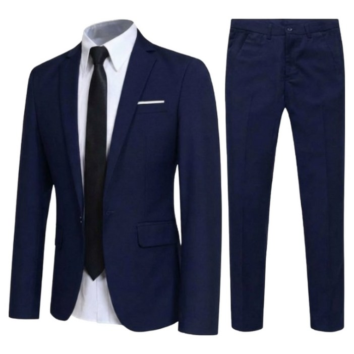 푸라보 남성 수트 캐쥬얼 원버튼 정장 세트