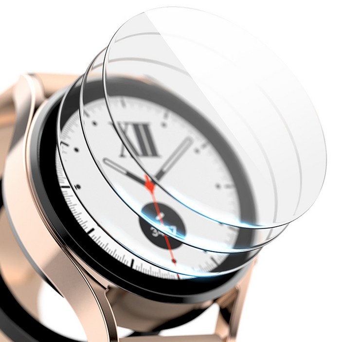 구스페리 갤럭시워치 9H 고강도 풀커버 강화유리 액정보호필름 세트