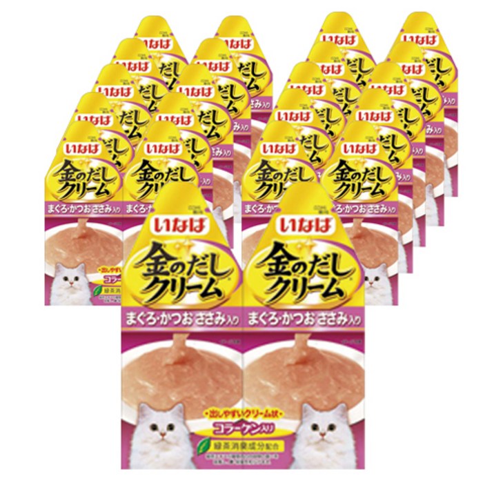 이나바 고양이 금빛육수 크림 파우치 2p