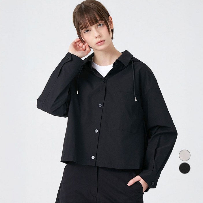 ELLE PARIS 여성용 후디드 셔켓