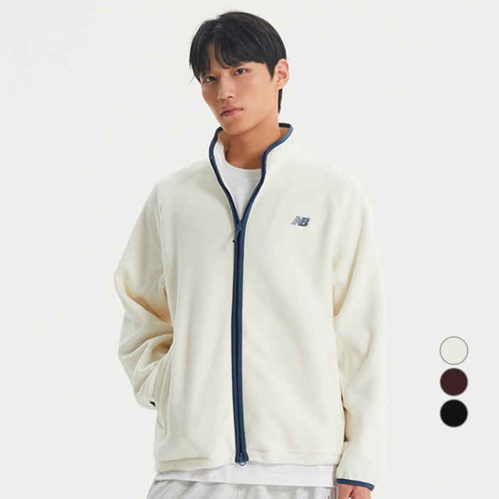 뉴발란스 남녀공용 에센셜 플리스 집업 NBMDFB9003