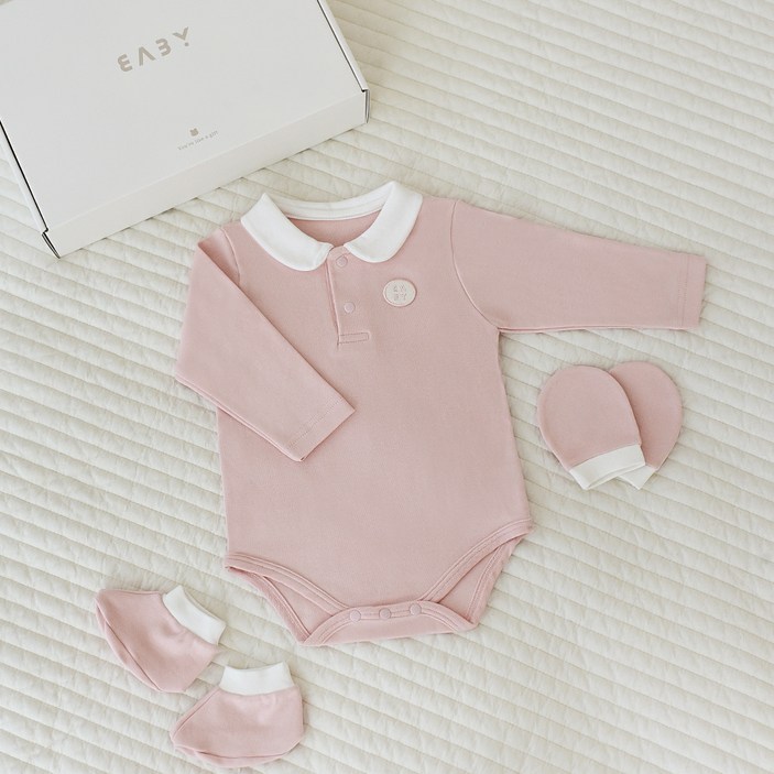 베이비앤아이 유아용 바이오 슈트  손발싸개 출산 선물세트