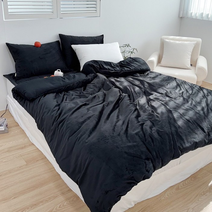 루시드슬립 국내 제조 윈터테일 리버서블 극세사 차렵이불 세트