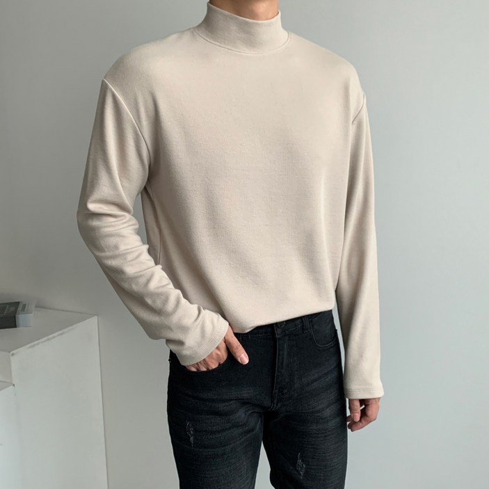 남성용 로댄티 퀄리티 니트지 반폴라 목티 이너 터틀넥 코디 티셔츠 남성용 로댄티 퀄리티 니트지 반폴라 목티 이너 터틀넥 코디 티셔츠