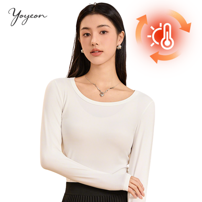 여성용 겨울 패션 보디히트 보온 발열내의 여상의