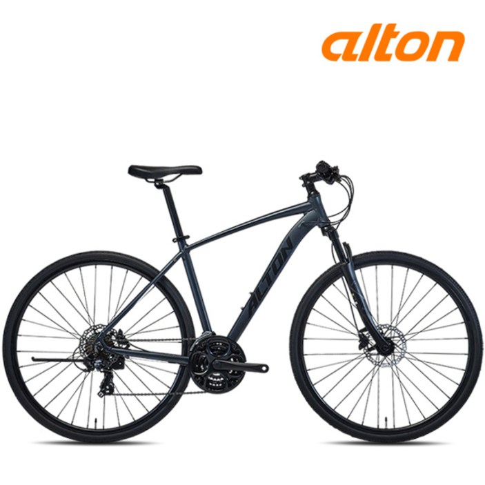 2024 알톤 알루미늄 하이브리드자전거 마코2 시마노21단 700C 시마노 유압디스크 완조립, 1개, 174cm, 마코2 480 무광그레이 조립사은품D