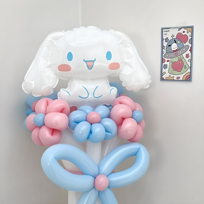 DIY 요술 풍선 시나모롤 꽃다발 by 파티아일랜드, 1개 DIY 요술 풍선 시나모롤 꽃다발 by 파티아일랜드, 1개