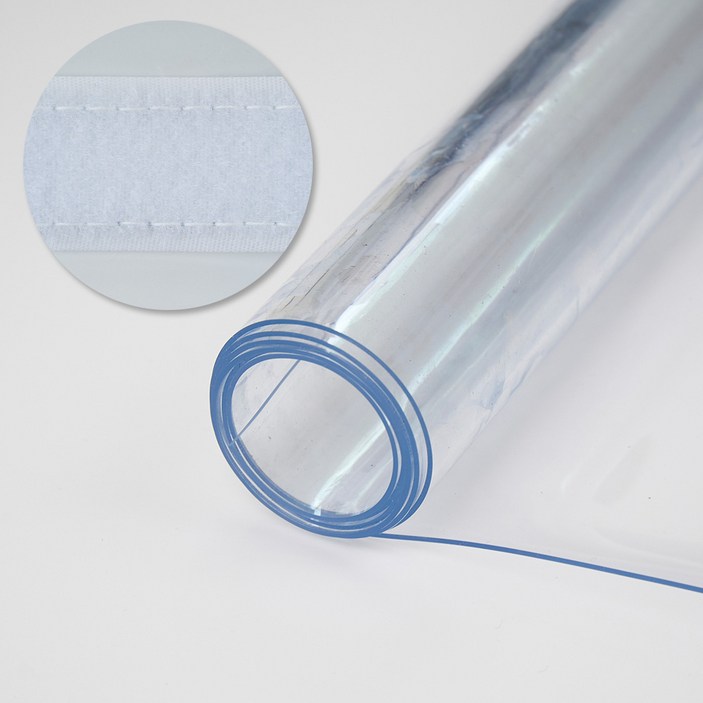 촘촘애 맞춤 봉재 방풍비닐 PVC 두꺼운 투명 비닐 창문 현관 베란다 냉기 우풍 차단 막 [대형], 1개