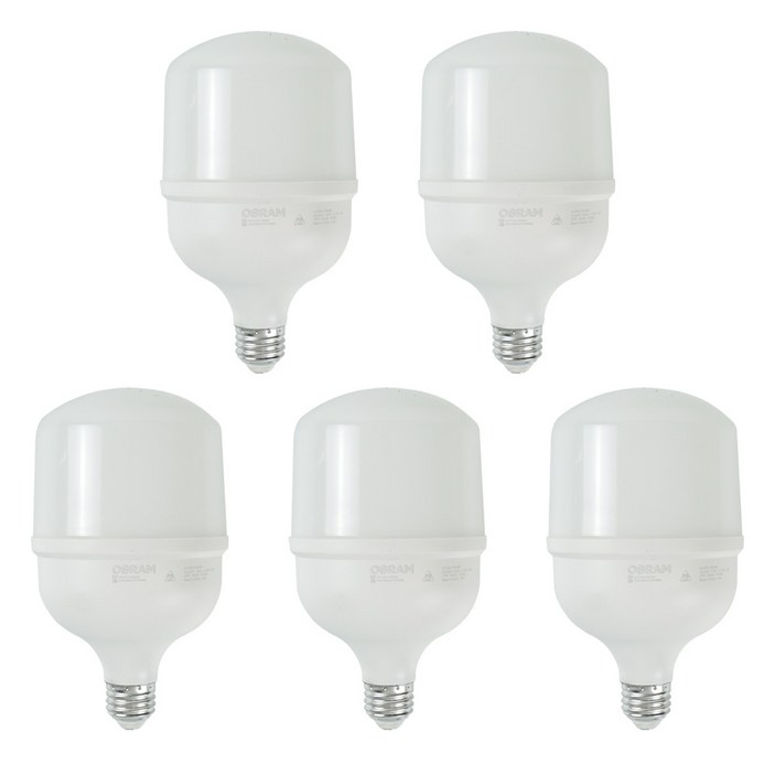 오스람 고와트 LED램프 27W 전구 작업등, 5개, 주광색