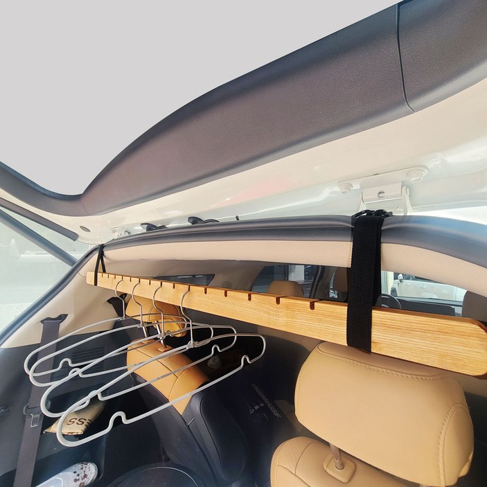 에이아이스토어 카니발 행거 옷걸이 차량용, 우드, 1개