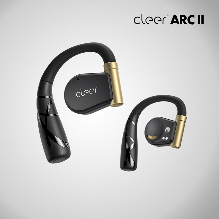 클리어 아크2 오픈형 블루투스이어폰 ARC2, 블랙 골드, ARC2(블랙 골드)