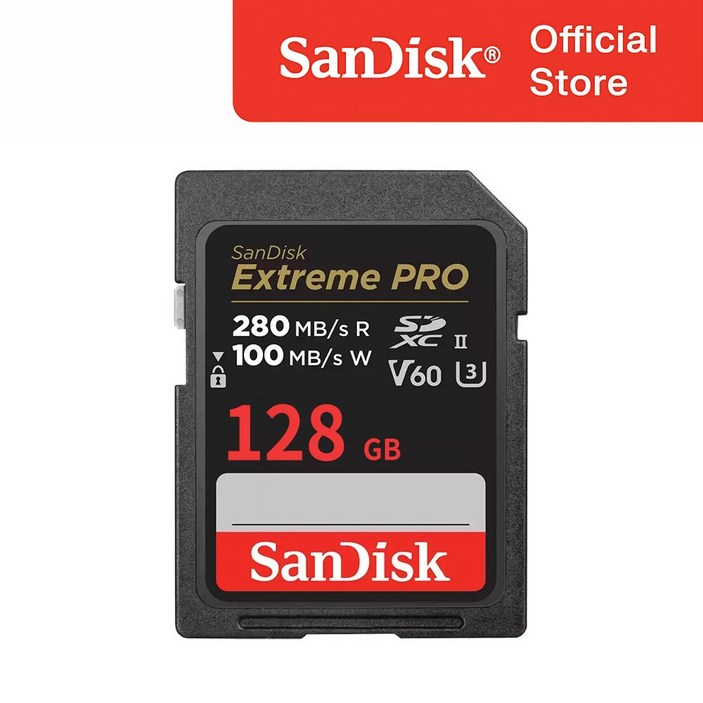 샌디스크 익스트림프로 SD 카드 V60 USHII U3 SDXEP, 128GB