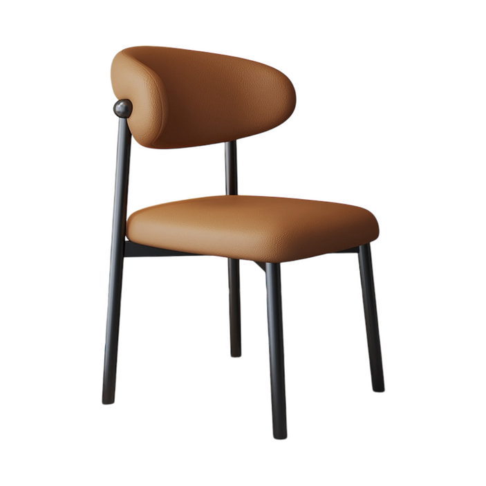 1+1 지누아 다이닝 포포 체어 식탁 인테리어 의자, 2개, 허니카라멜