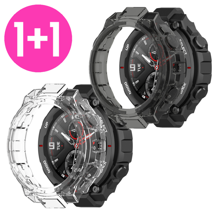 아야 11 어메이즈핏 티렉스 1 프로 TREX PRO 젤리 범퍼 케이스, 11투명, 2개