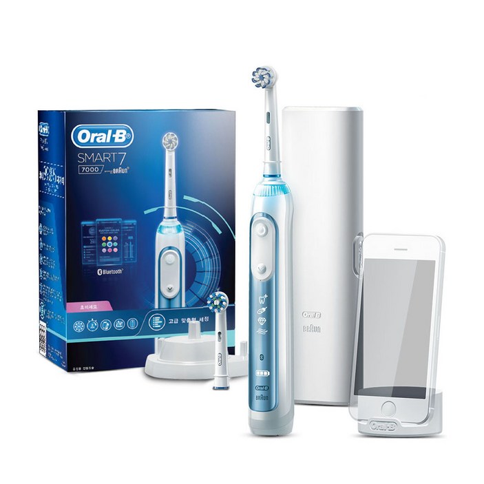 오랄비 스마트7 7000 블루투스 전동칫솔